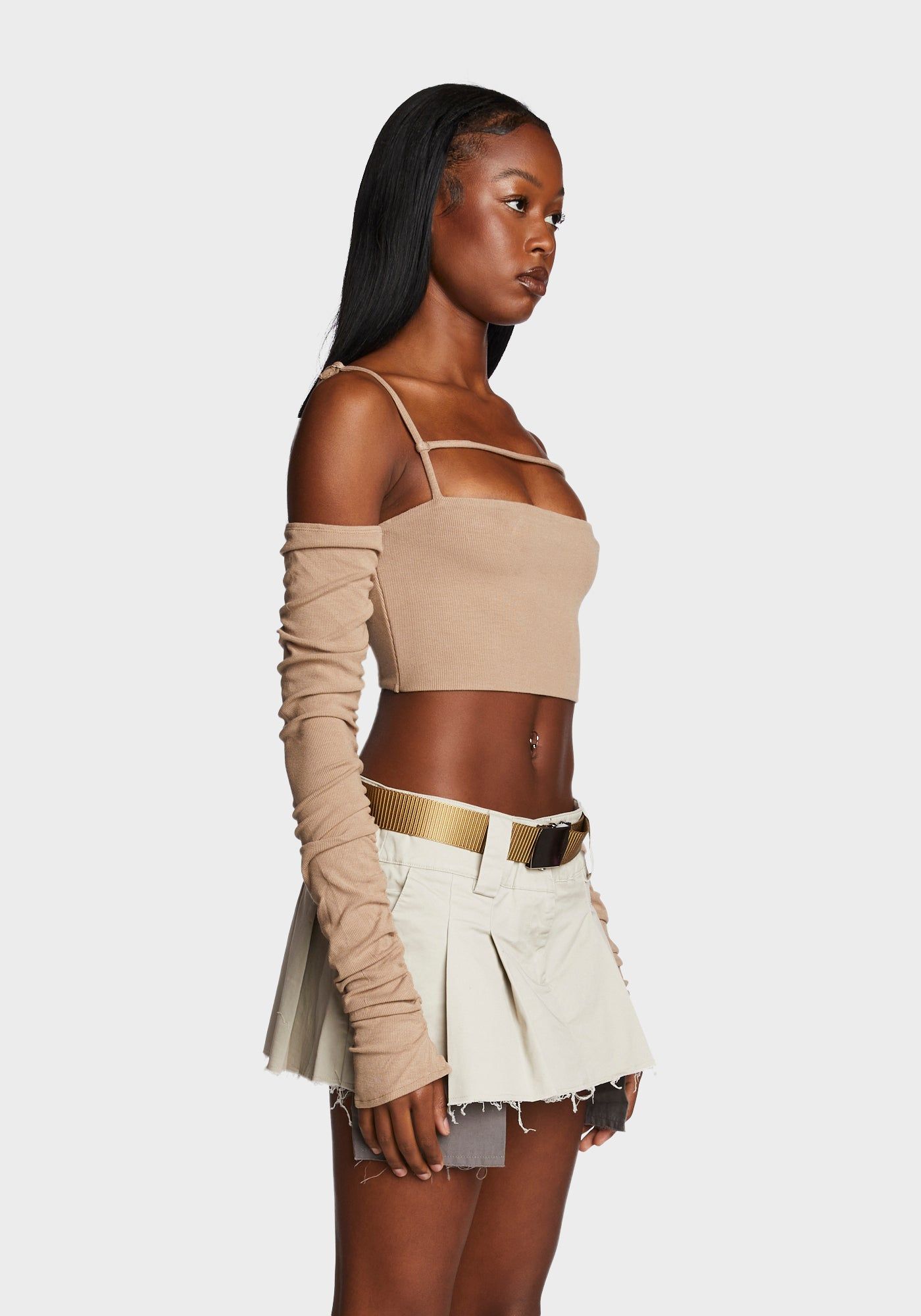 Style On Point Ruched Crop Top sold by Dolls Kill product image thumbnail 3