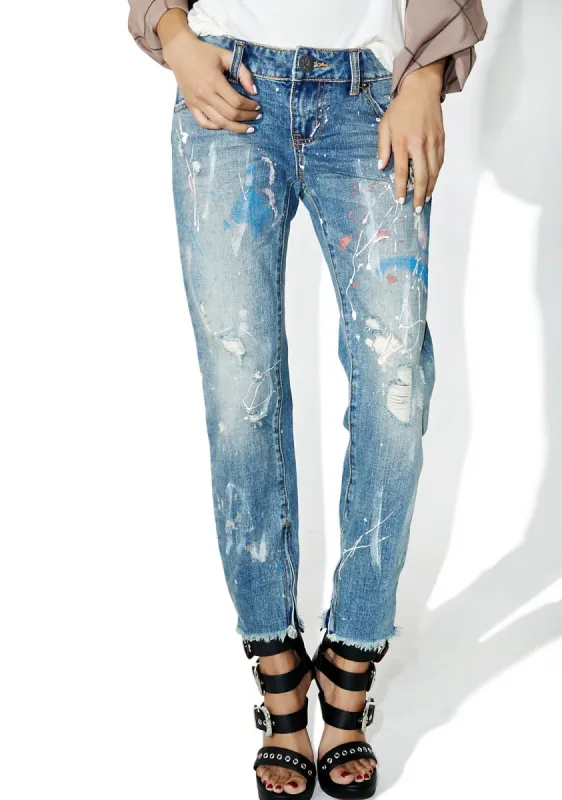 Artiste Royale Freebird Jeans sold by Dolls Kill