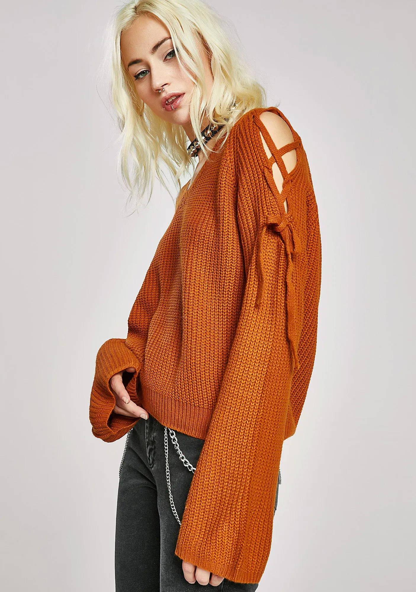 Stay Woke Knit Sweater sold by Dolls Kill product image thumbnail 2