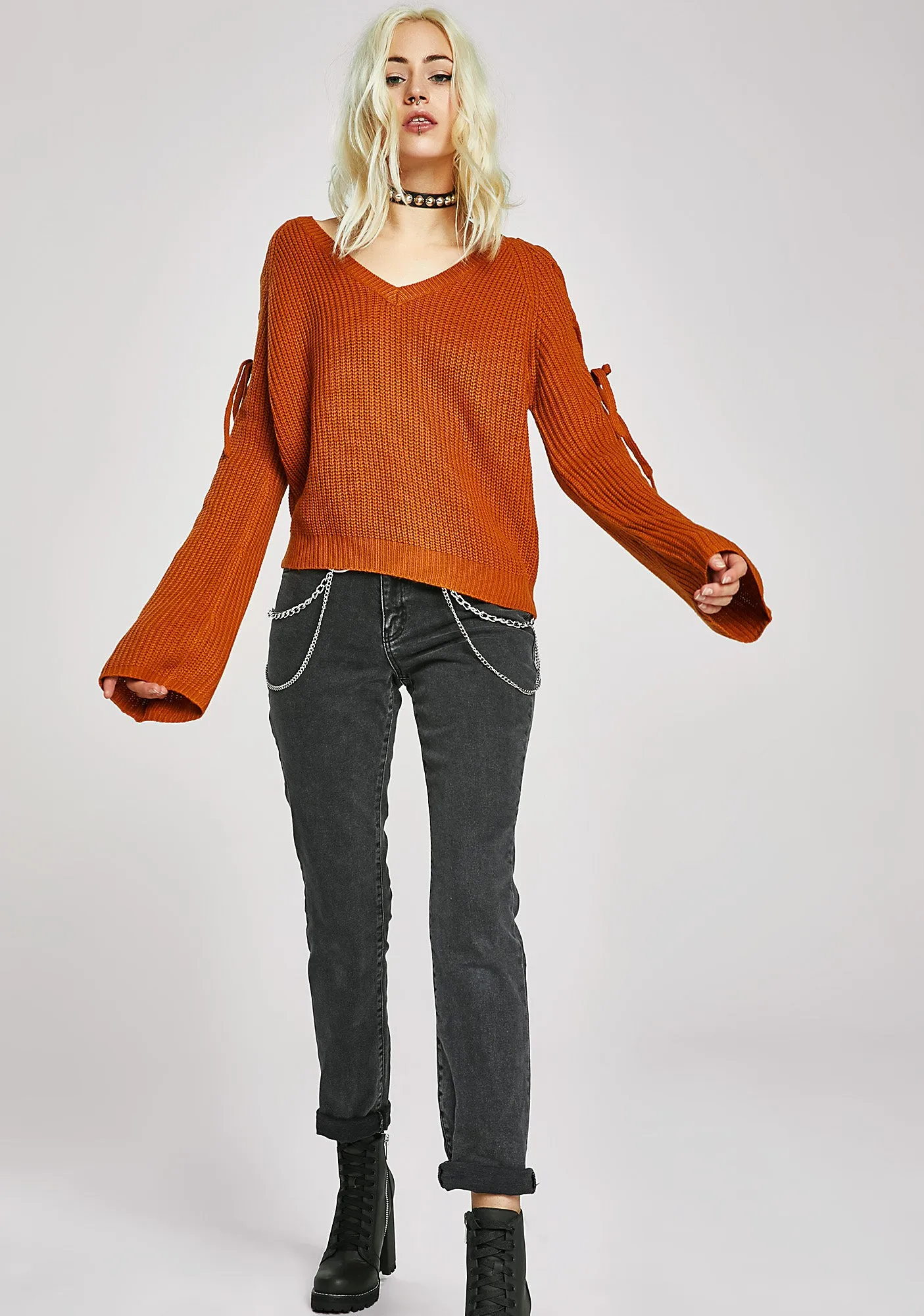 Stay Woke Knit Sweater sold by Dolls Kill product image thumbnail 3