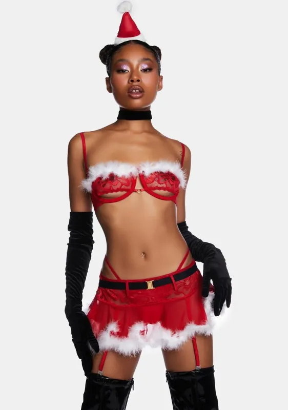 Mrs. Claus Lingerie Set sold by Dolls Kill