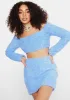 Cool Let Me Rock Fuzzy Skirt Set sold by Dolls Kill