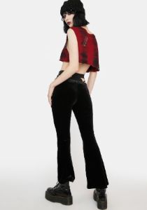 Dark Velvet Web Pants sold by Dolls Kill
