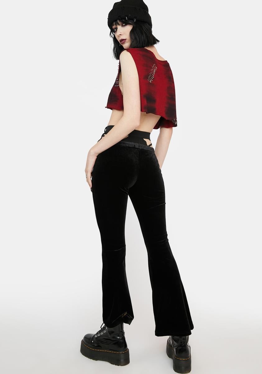 Dark Velvet Web Pants sold by Dolls Kill product image thumbnail 4