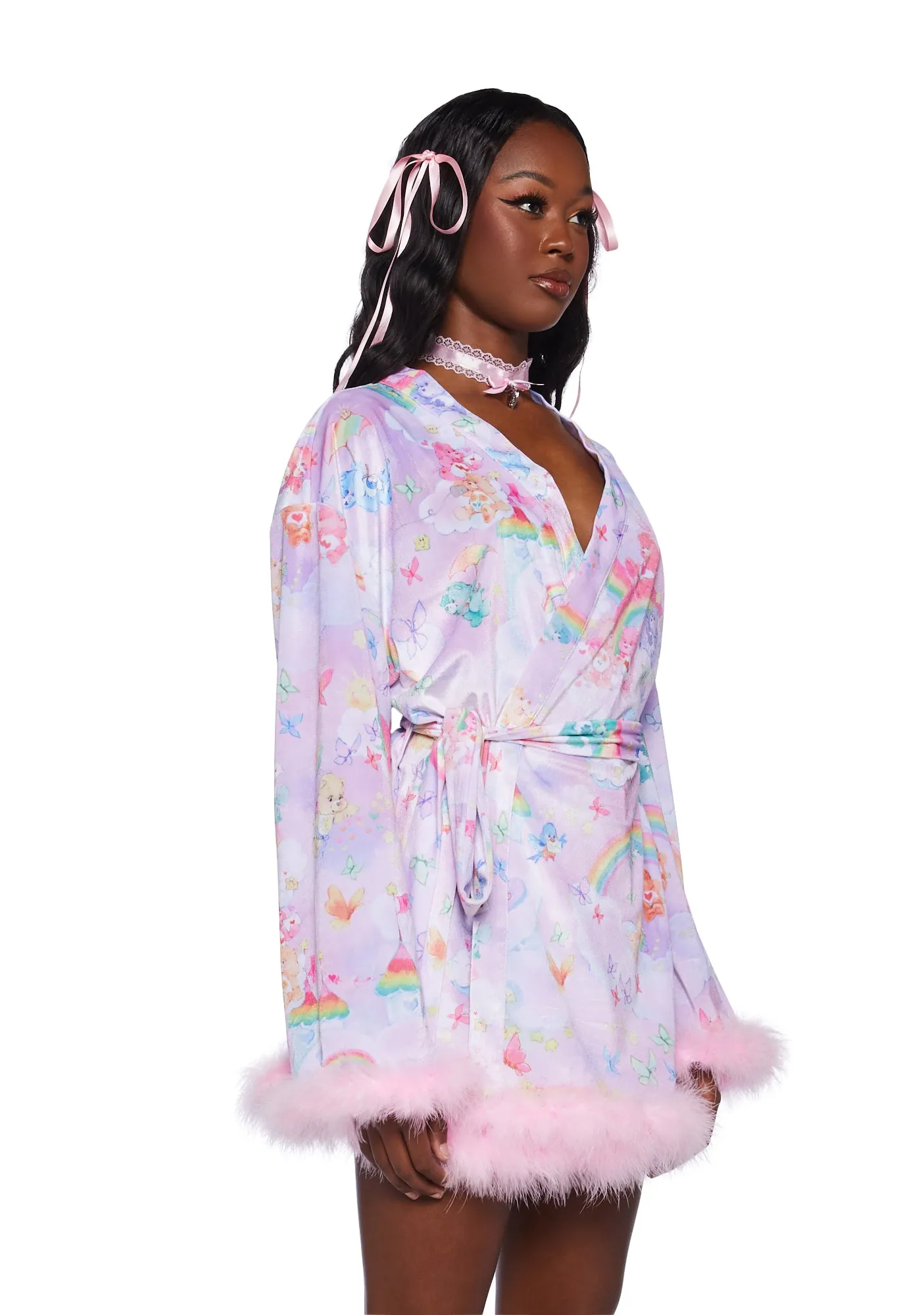 Cozy Heart Velour Robe sold by Dolls Kill product image thumbnail 3