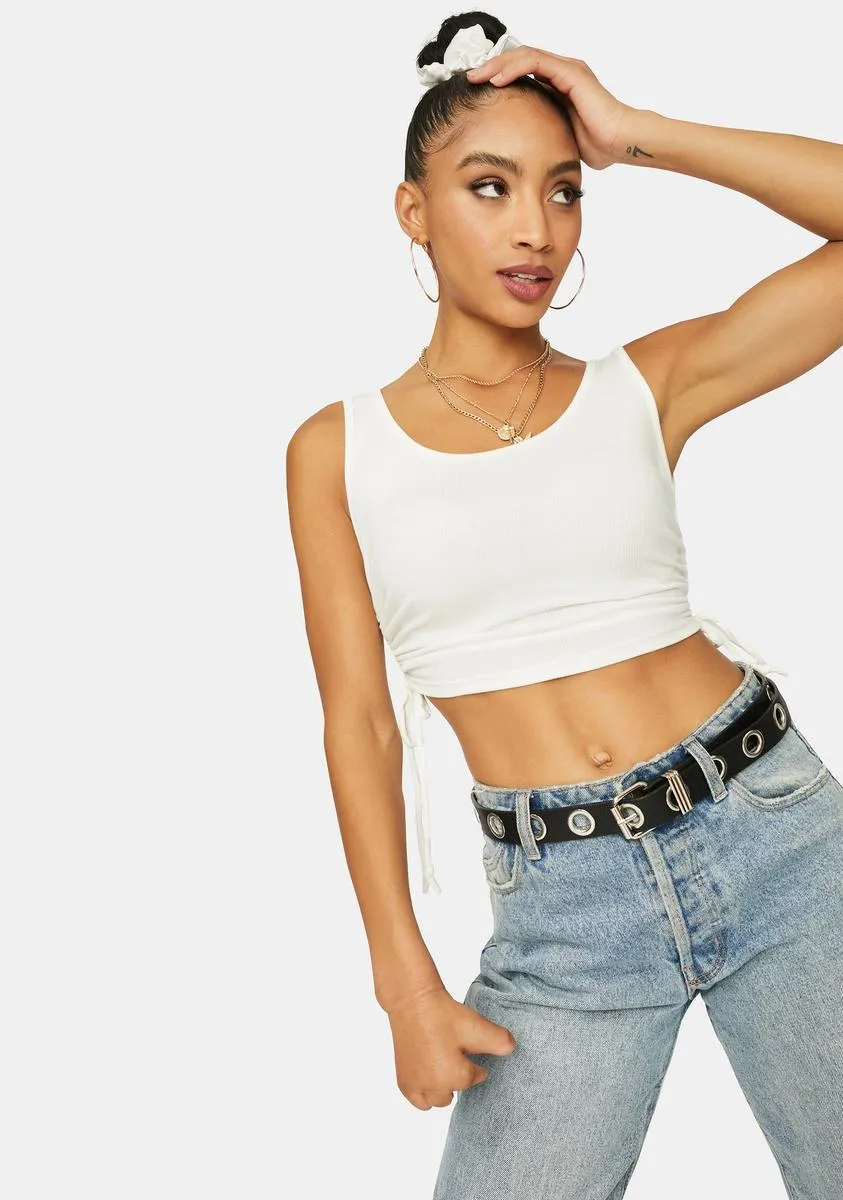 Easy Bliss Ruched Side Rib Tank Top sold by Dolls Kill product image thumbnail 2