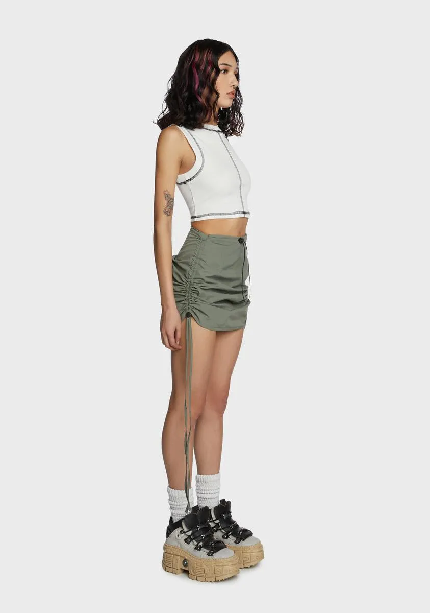 Mercury Ruched Mini Skirt sold by Dolls Kill product image thumbnail 3