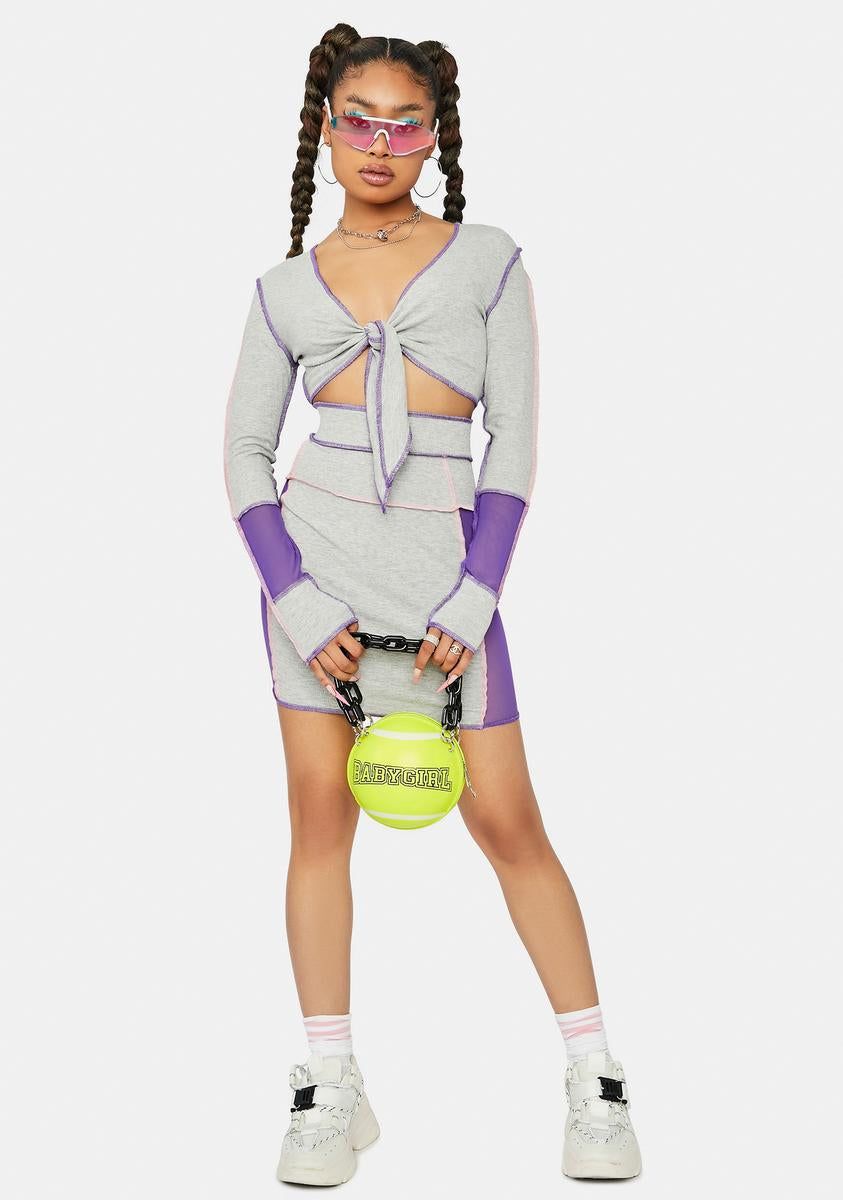 Cloudy True Feelings Colorblock Skirt Set sold by Dolls Kill product image thumbnail 3