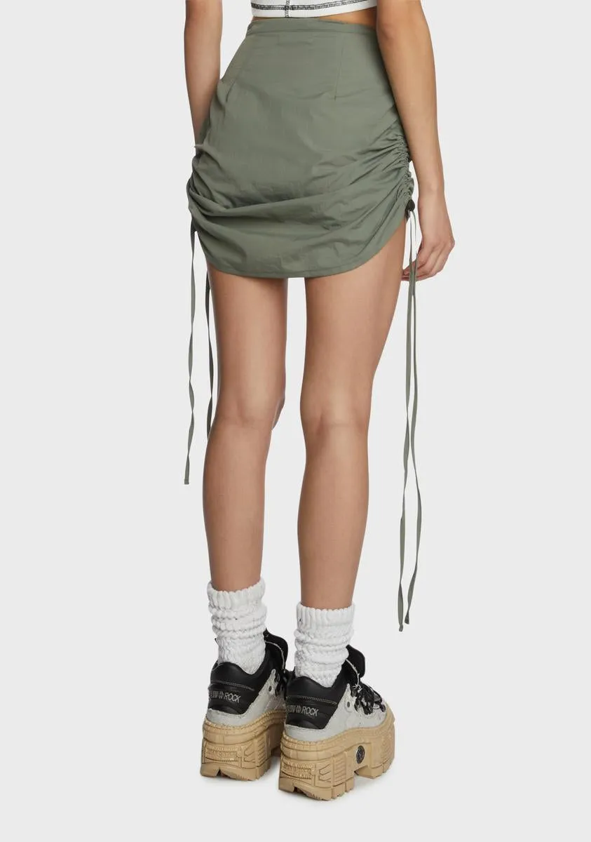 Mercury Ruched Mini Skirt sold by Dolls Kill product image thumbnail 4