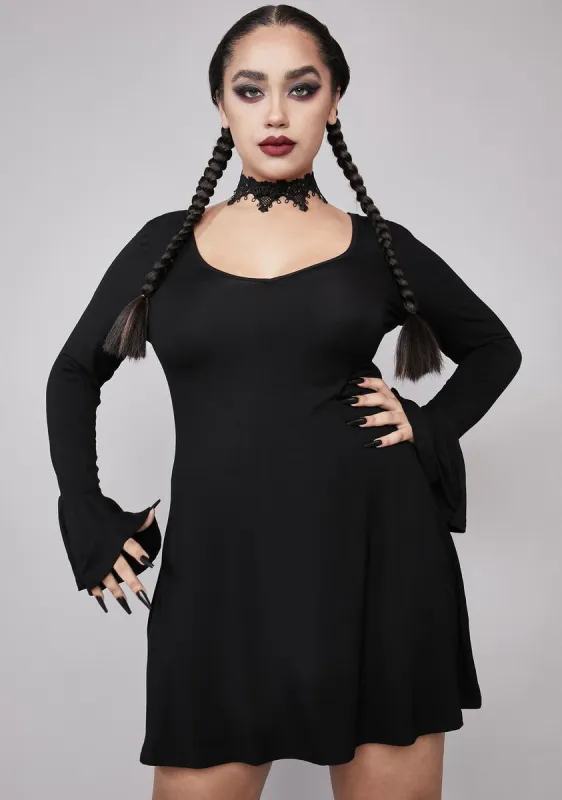 Plus The Worst Of Her Pentagram Dress sold by Dolls Kill