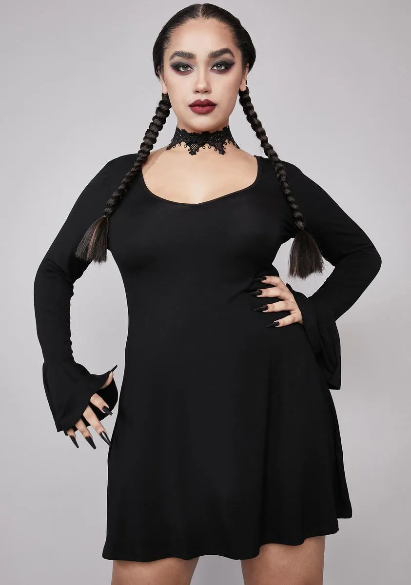 Plus The Worst Of Her Pentagram Dress sold by Dolls Kill