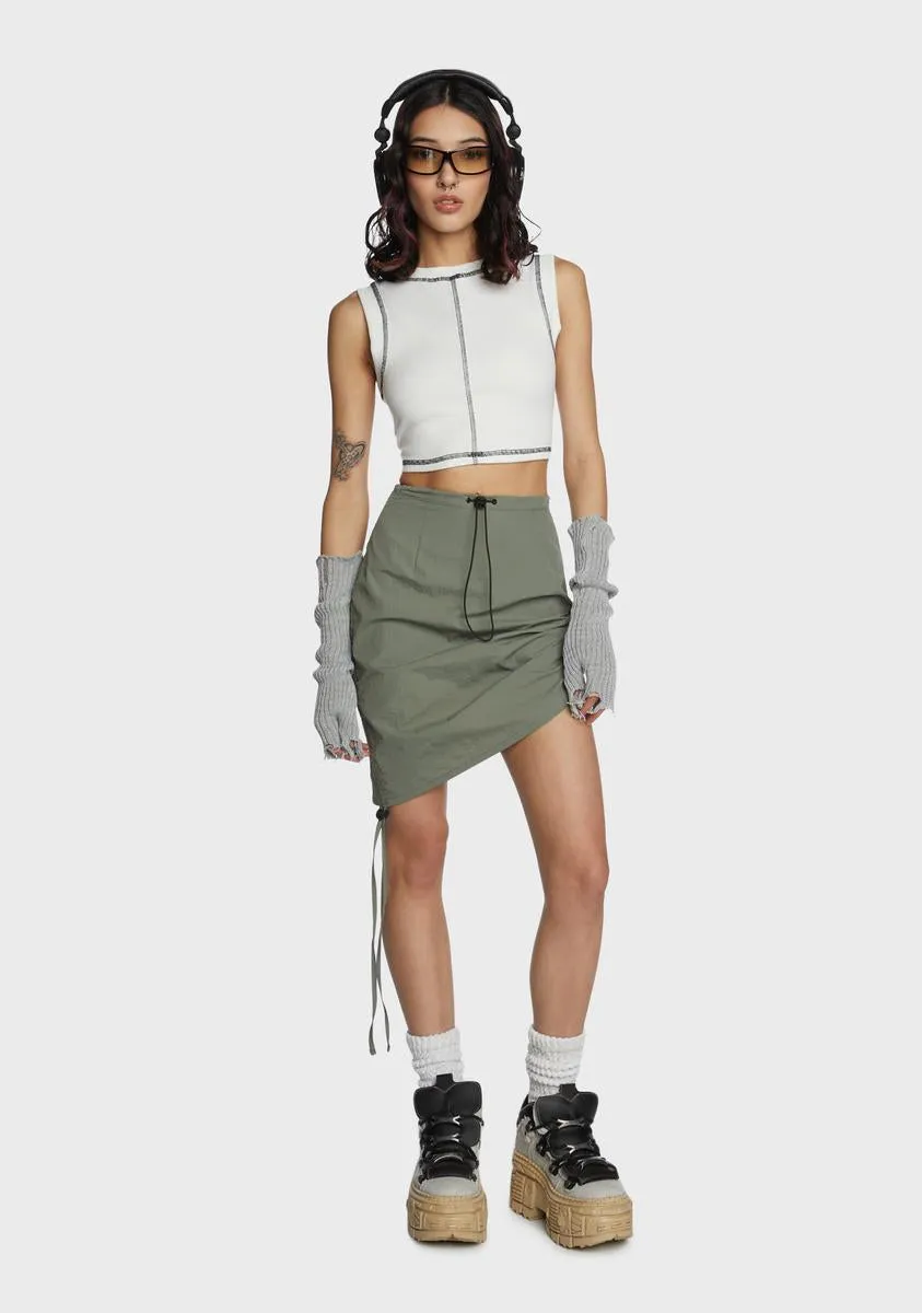 Mercury Ruched Mini Skirt sold by Dolls Kill product image thumbnail 5