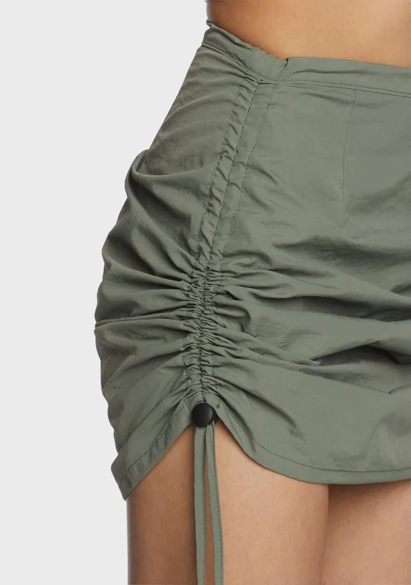 Mercury Ruched Mini Skirt sold by Dolls Kill product image thumbnail 2