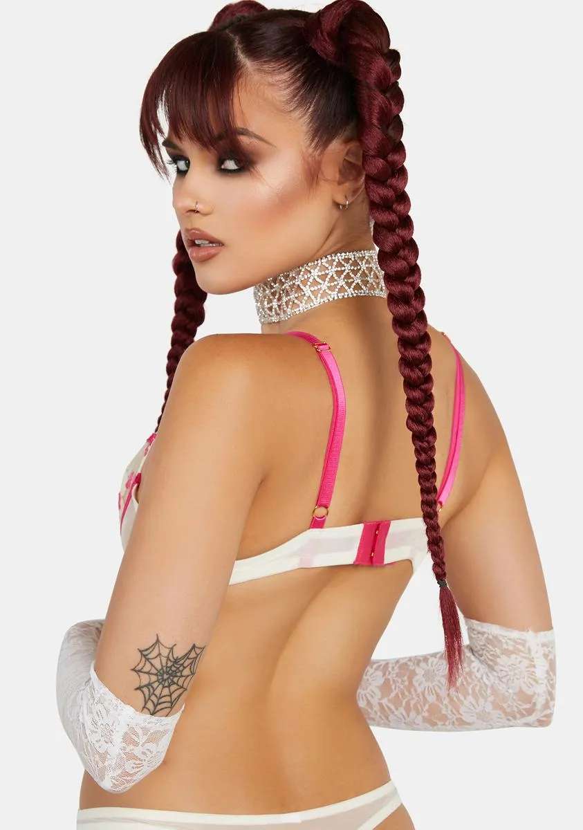 Cherry Embroidered Frill Bra sold by Dolls Kill product image thumbnail 4