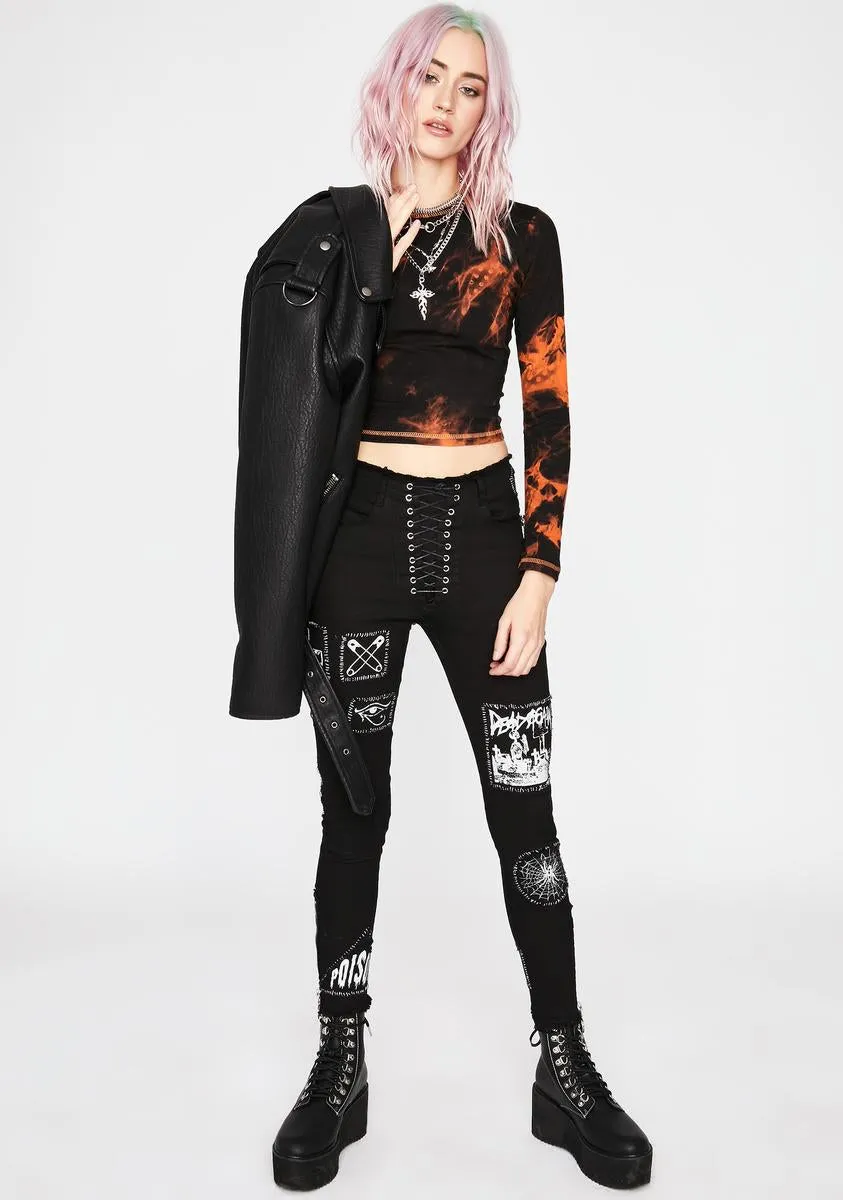 Fallen Phoenix Tie Dye Top sold by Dolls Kill product image thumbnail 3