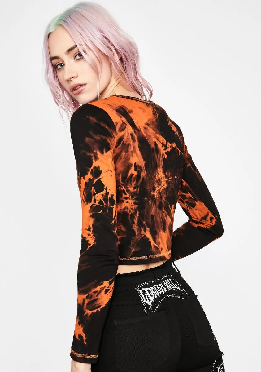 Fallen Phoenix Tie Dye Top sold by Dolls Kill product image thumbnail 4