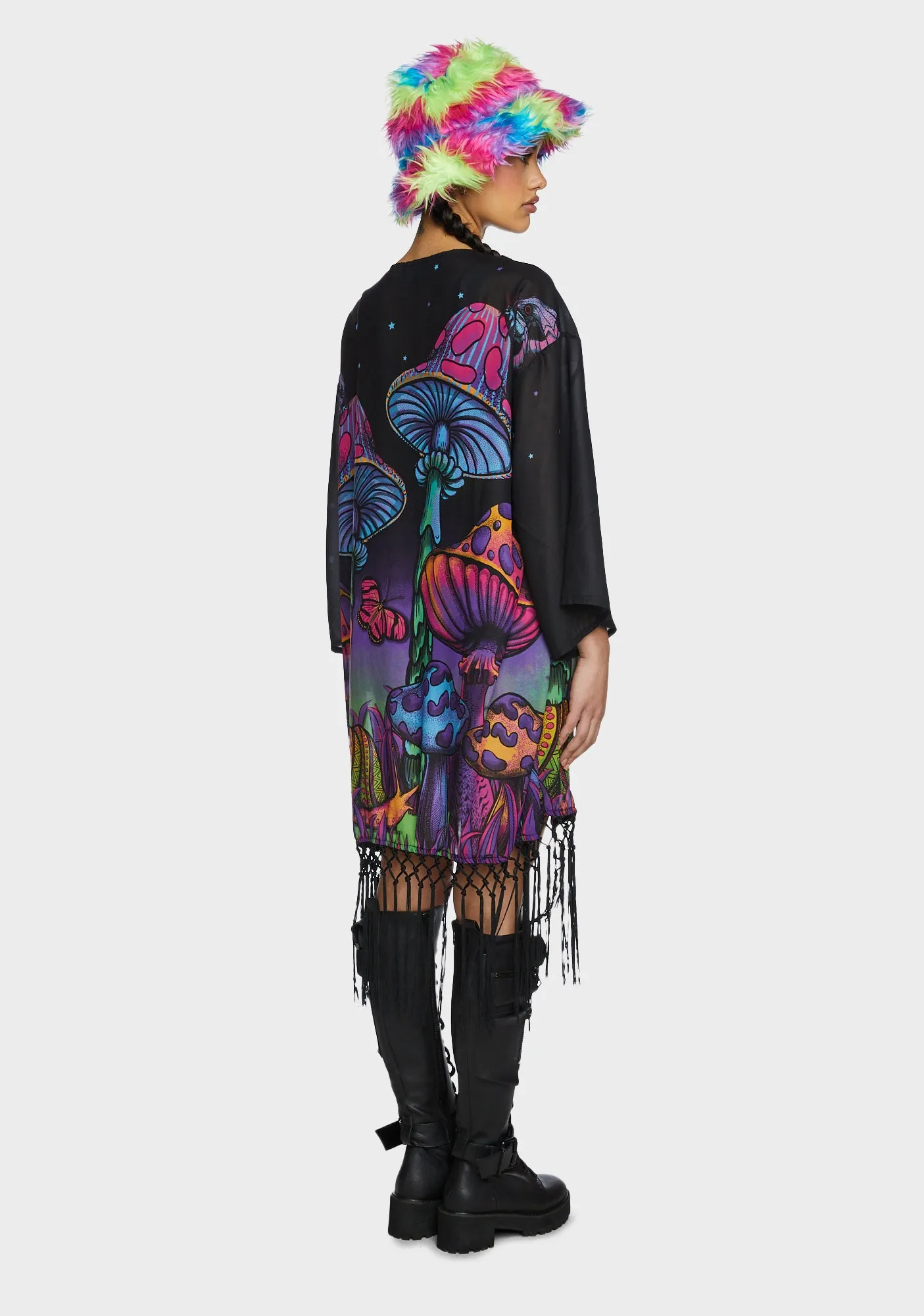 Psychedelic Fairytale Fringe Duster sold by Dolls Kill product image thumbnail 4