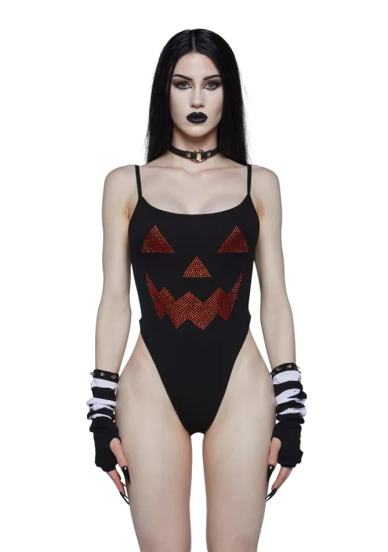 All That Glitters Pumpkin Bodysuit sold by Dolls Kill
