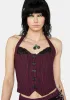 Feeling The Blues Bustier Crop Top sold by Dolls Kill
