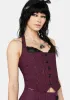 Feeling The Blues Bustier Crop Top sold by Dolls Kill