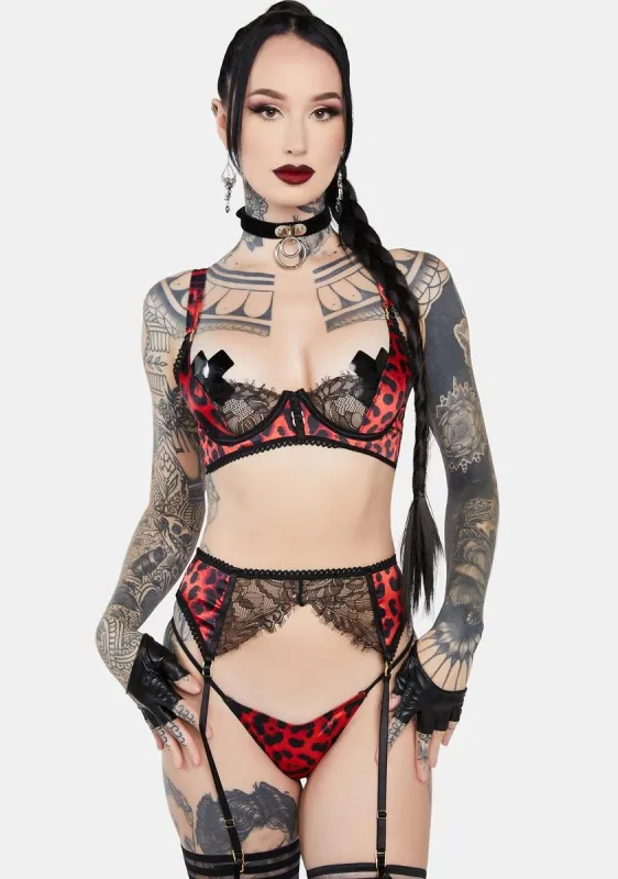 Call Me Wild Lingerie Set sold by Dolls Kill