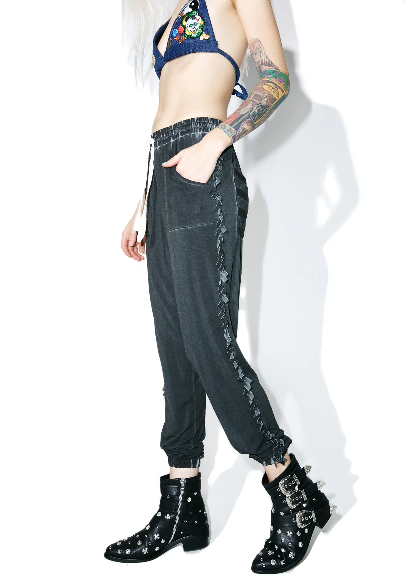 Shakedown Fringed Pants sold by Dolls Kill product image thumbnail 3