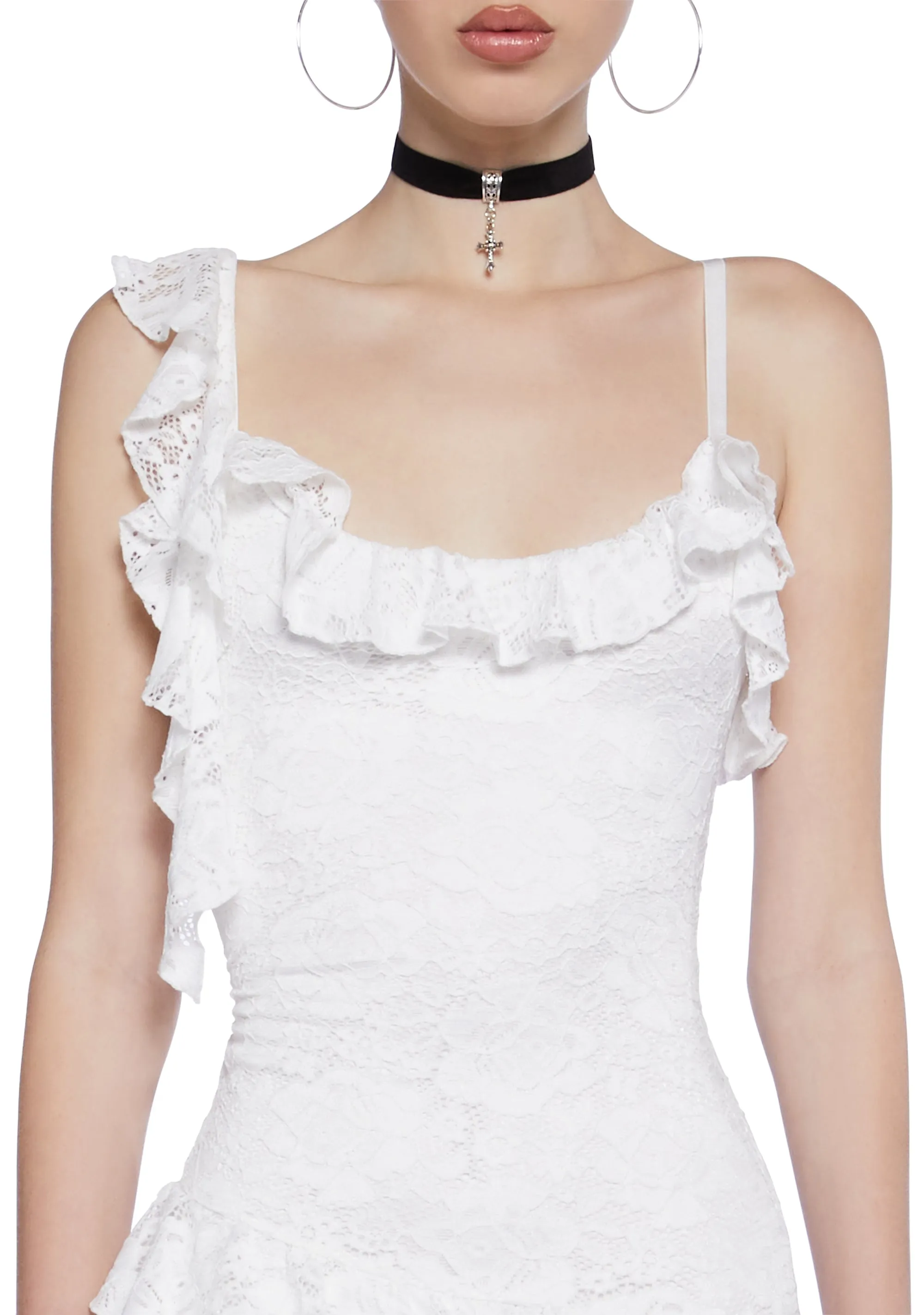 Margaux Mini Dress - White sold by Dolls Kill product image thumbnail 5