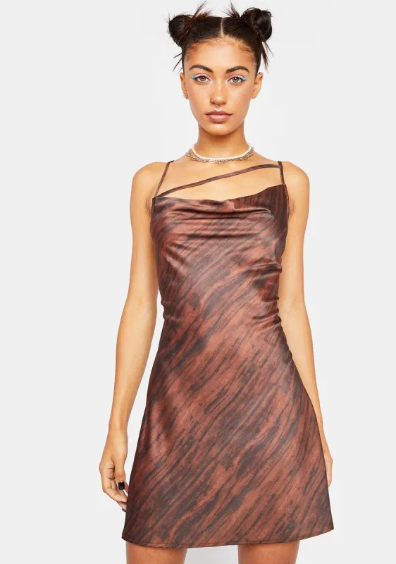 Iza Satin Marble Mini Dress sold by Dolls Kill