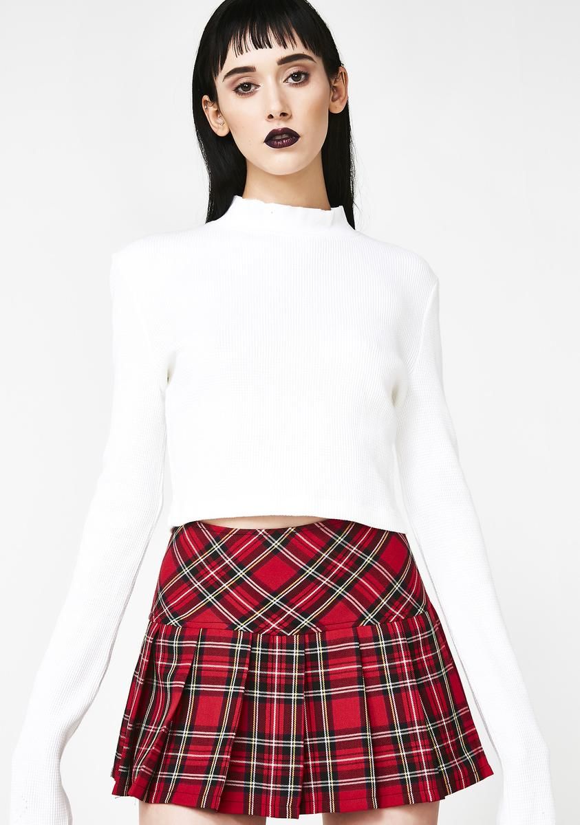 Pleated Bloody Plaid Skirt sold by Dolls Kill product image thumbnail 3