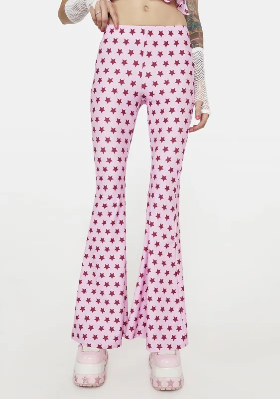 Starry Eyed Flare Pants sold by Dolls Kill