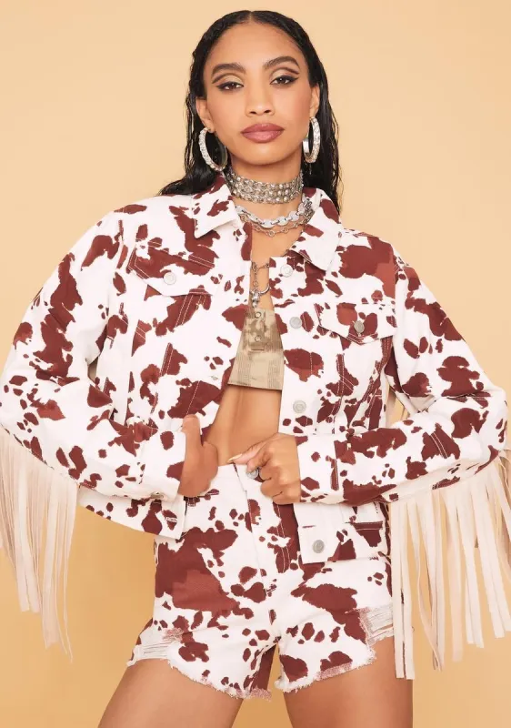 Tenderloin Fringe Denim Jacket sold by Dolls Kill