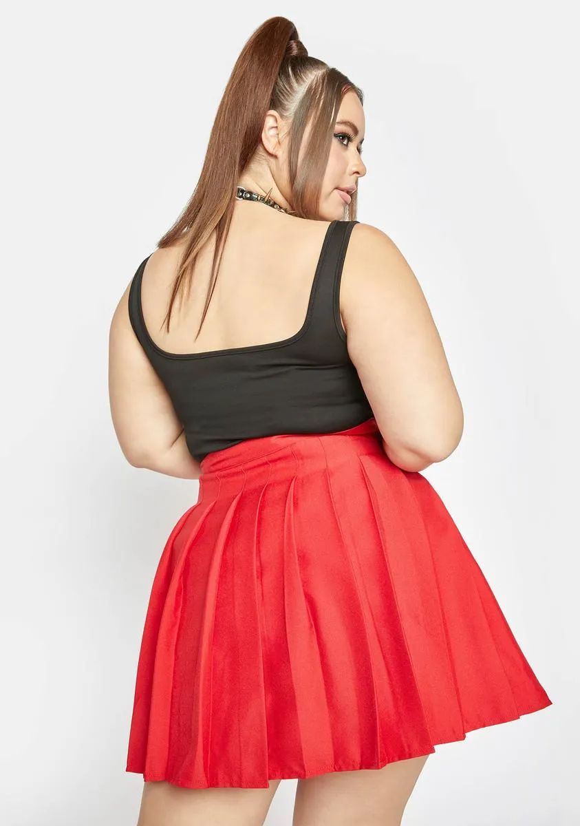 Plus Scarlet Just Like Candy Pleated Skirt sold by Dolls Kill product image thumbnail 4