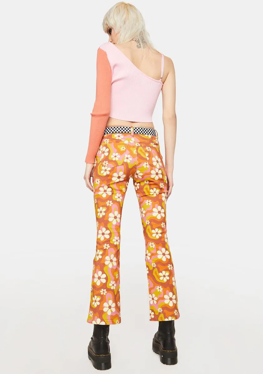 Not Afraid Of Changin' Flare Pants sold by Dolls Kill product image thumbnail 4