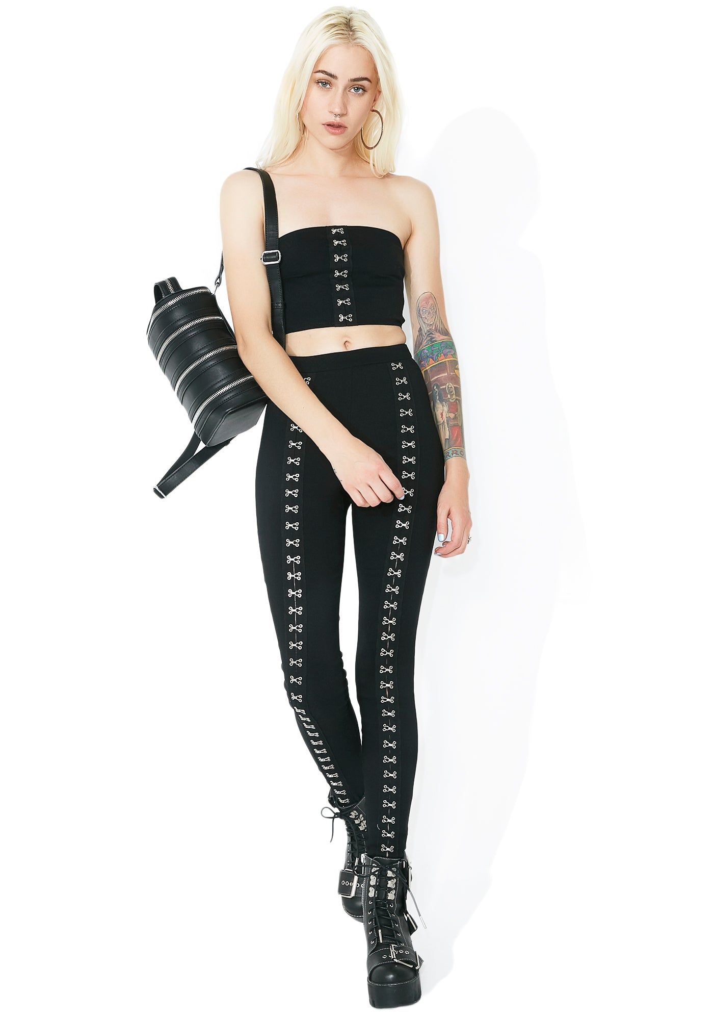 Noir Alida Cutout Bodycon Dress sold by Dolls Kill product image thumbnail 2