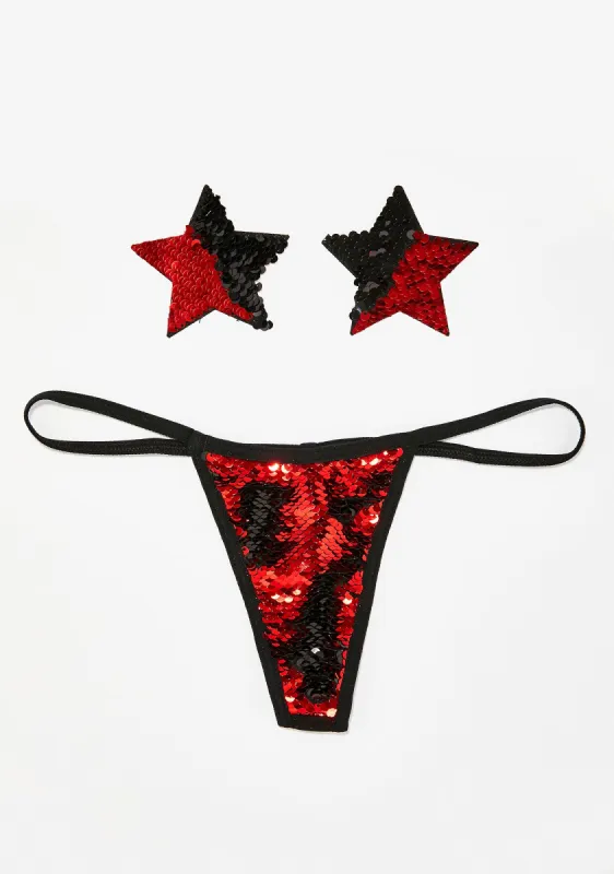 Sookie Flip Sequin Set sold by Dolls Kill