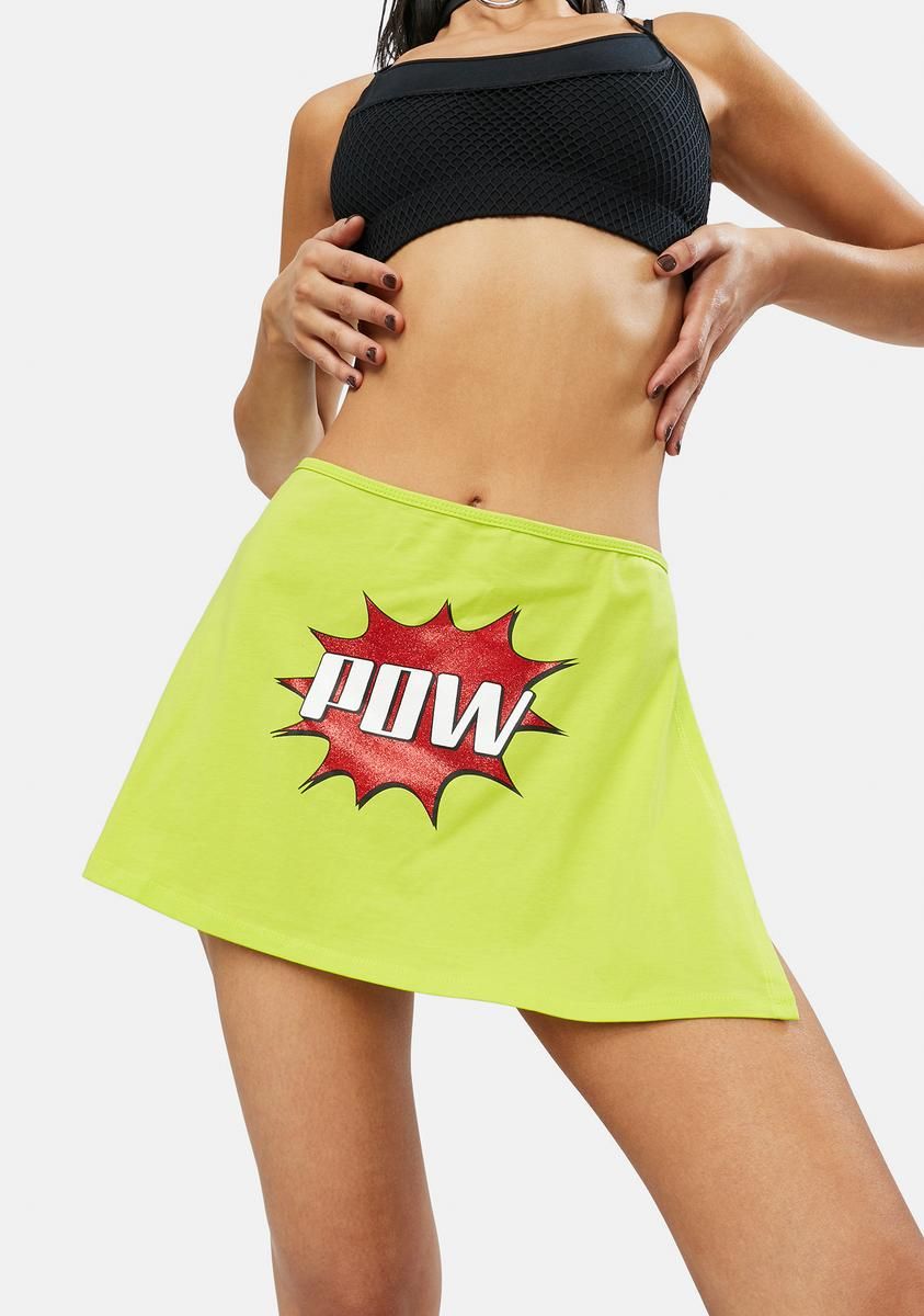 Double Whammy Mini Skirt sold by Dolls Kill