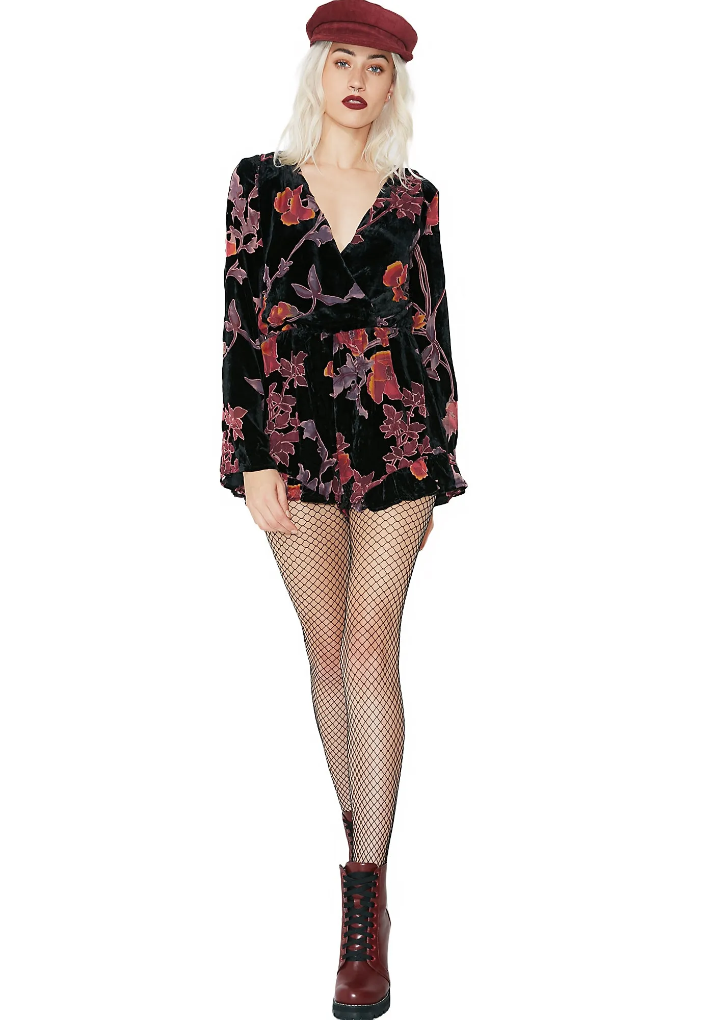 Petal Harder Floral Romper sold by Dolls Kill product image thumbnail 5