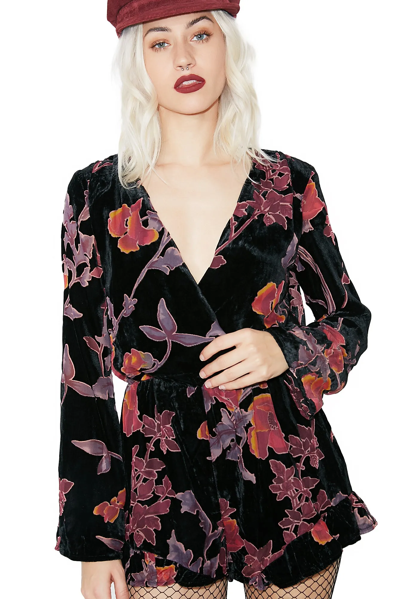 Petal Harder Floral Romper sold by Dolls Kill product image thumbnail 2