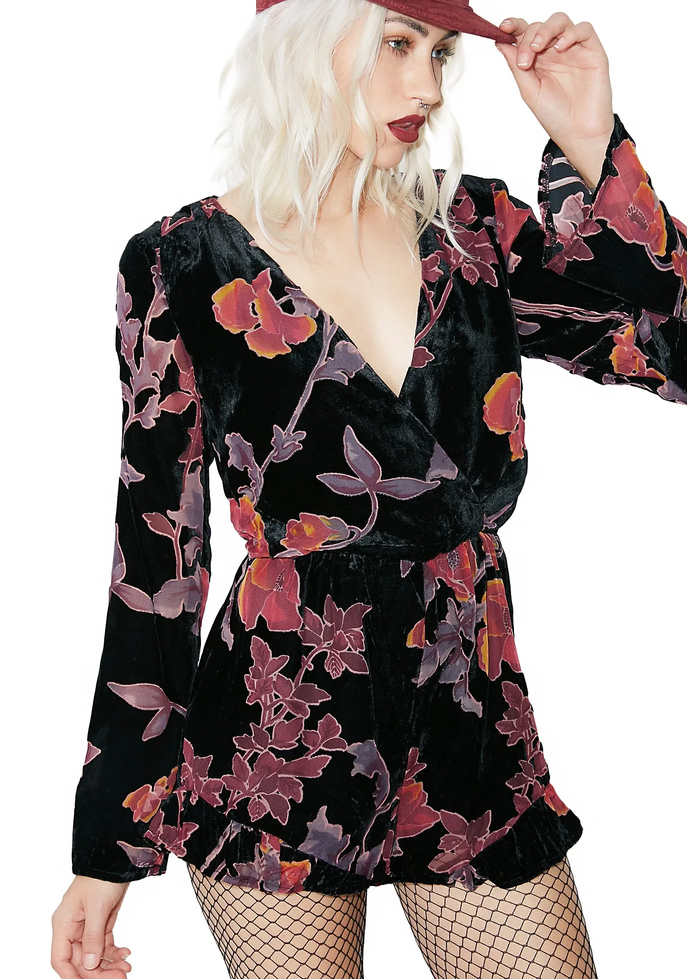 Petal Harder Floral Romper sold by Dolls Kill product image thumbnail 3