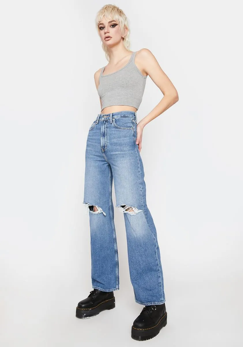 High Loose Max Out Denim Jeans sold by Dolls Kill product image thumbnail 2