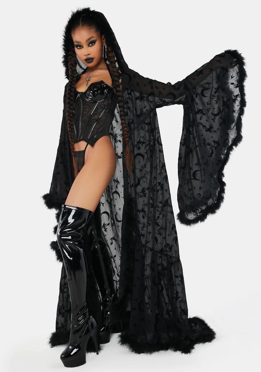 Witch You Were Here Marabou Robe sold by Dolls Kill product image thumbnail 2