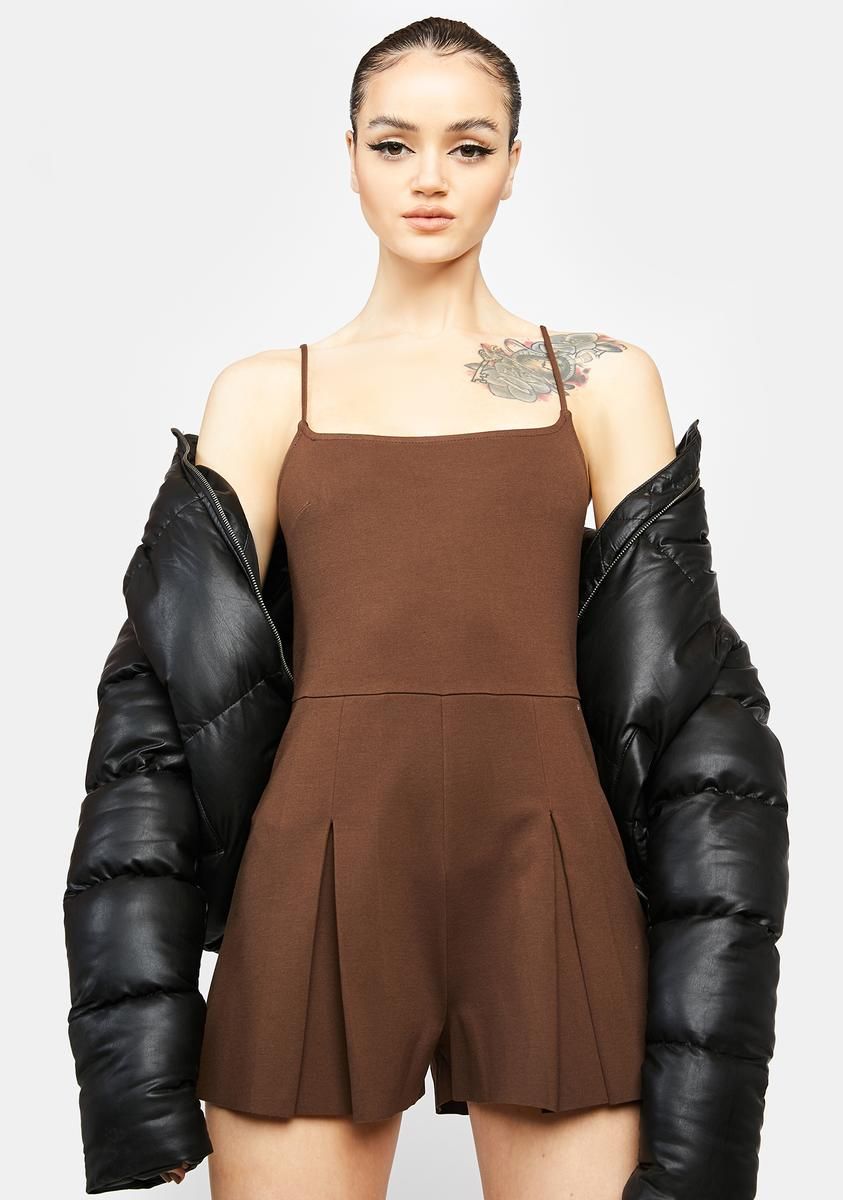 Coco Girls Day Pleated Romper sold by Dolls Kill