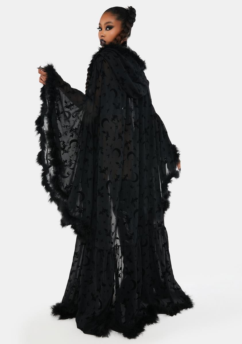 Witch You Were Here Marabou Robe sold by Dolls Kill product image thumbnail 4