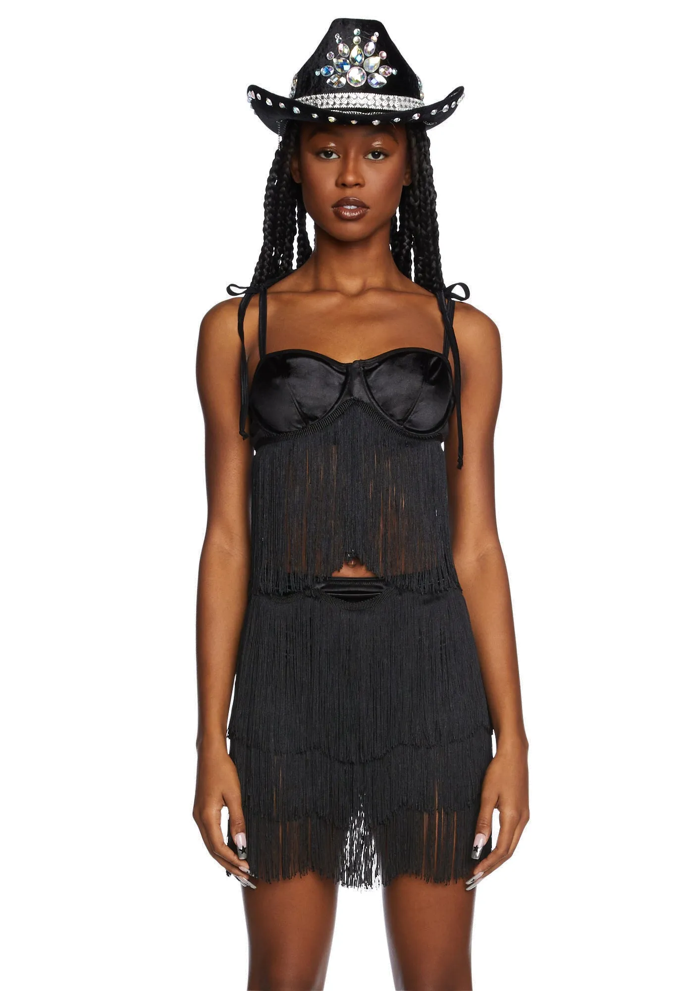 Divine At Dusk Fringe Top sold by Dolls Kill