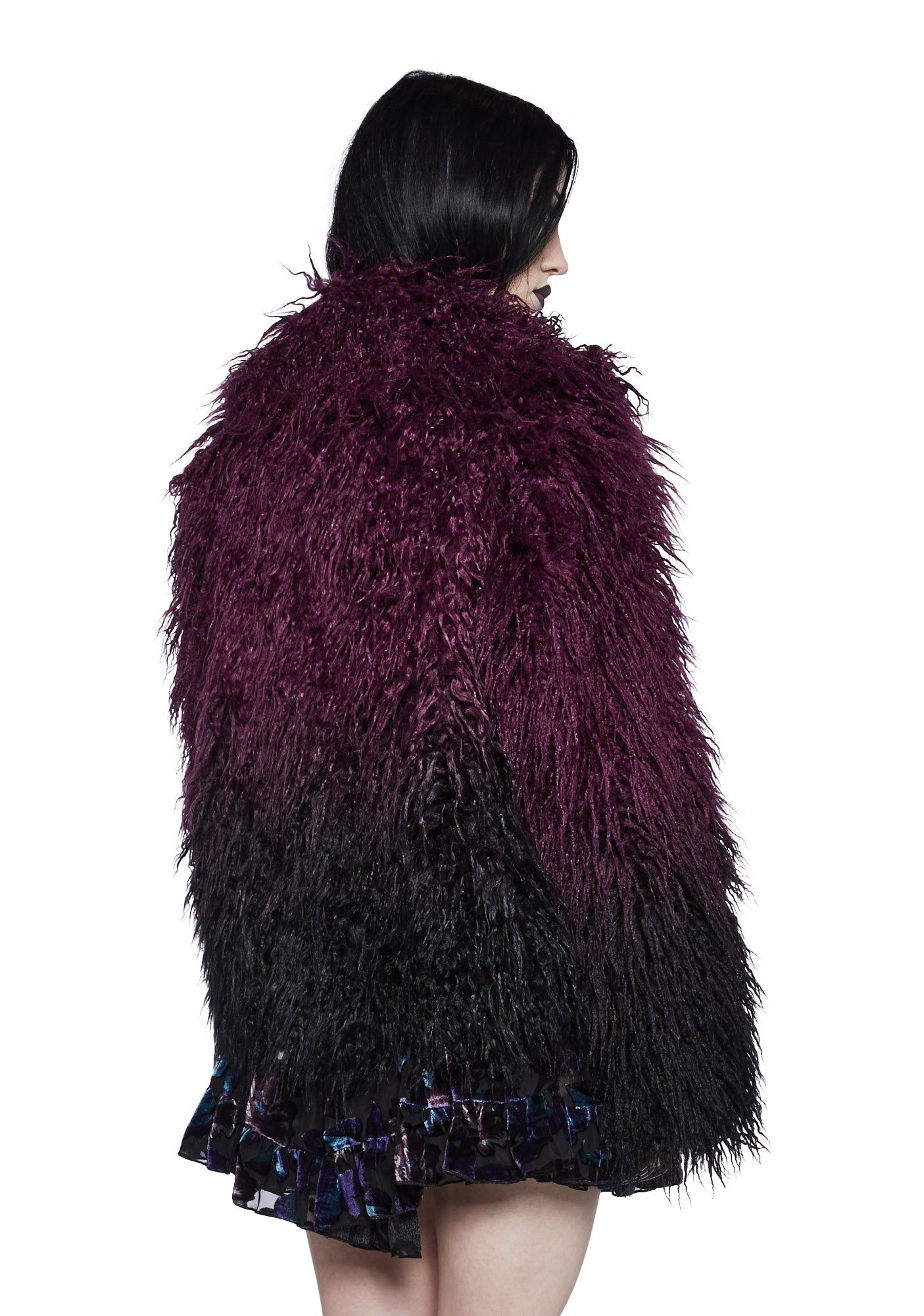 I'd Die Again Ombre Jacket- Purple sold by Dolls Kill product image thumbnail 3