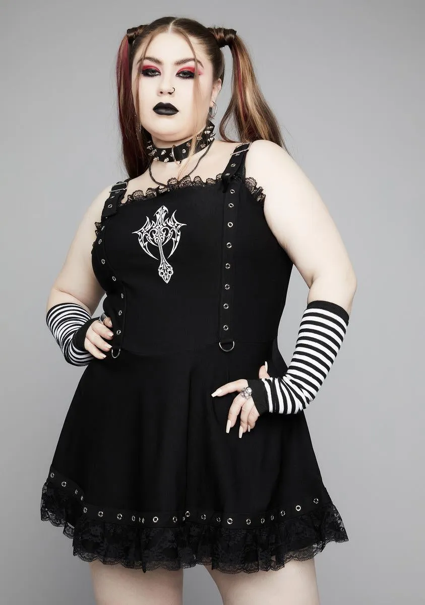 Plus Unholy Soul Fit & Flare Dress sold by Dolls Kill