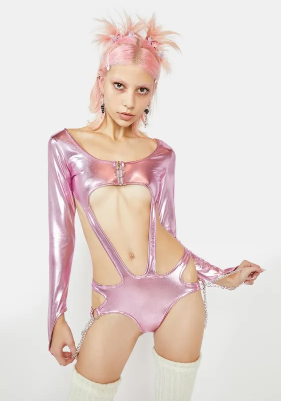 Bubblegum Atomic Bliss Long Sleeve Bodysuit sold by Dolls Kill