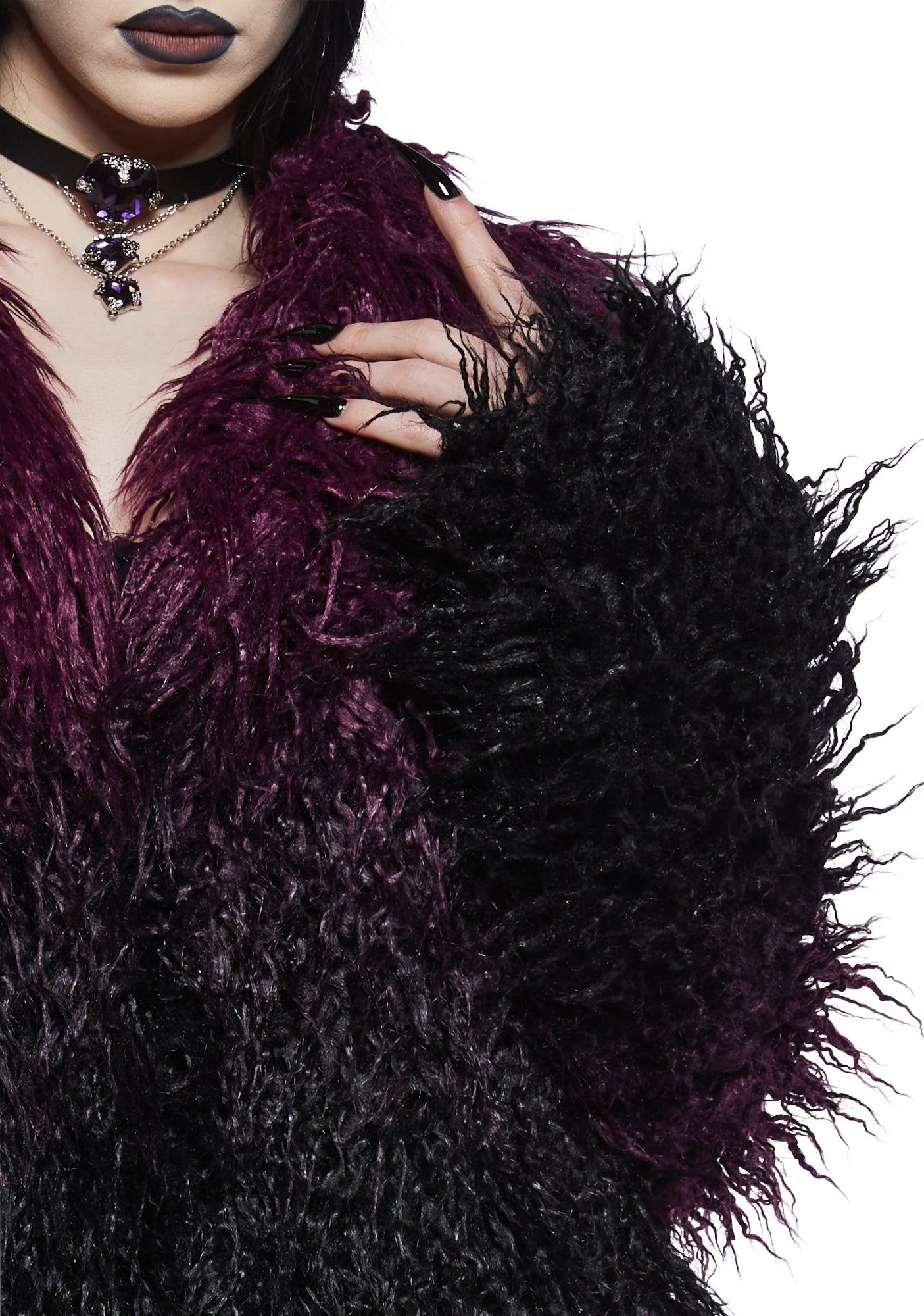 I'd Die Again Ombre Jacket- Purple sold by Dolls Kill product image thumbnail 4