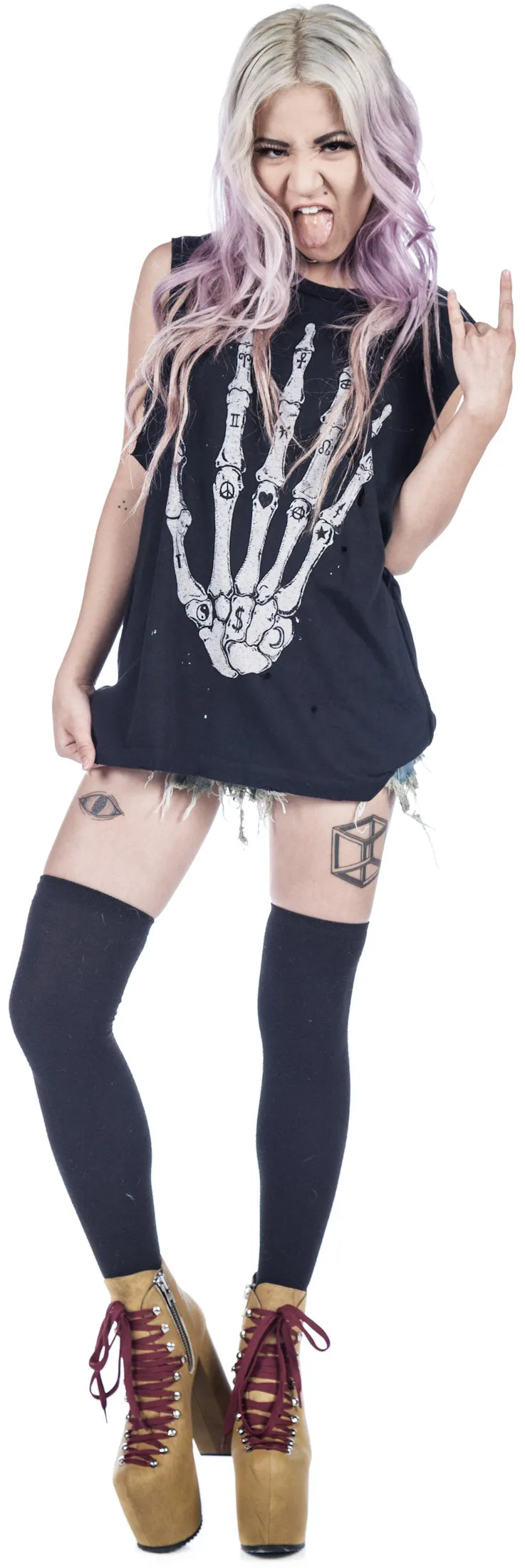 Skullhand Tank sold by Dolls Kill product image thumbnail 5