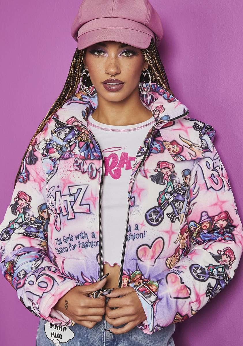 Hot N' Unbothered Puffer Jacket sold by Dolls Kill
